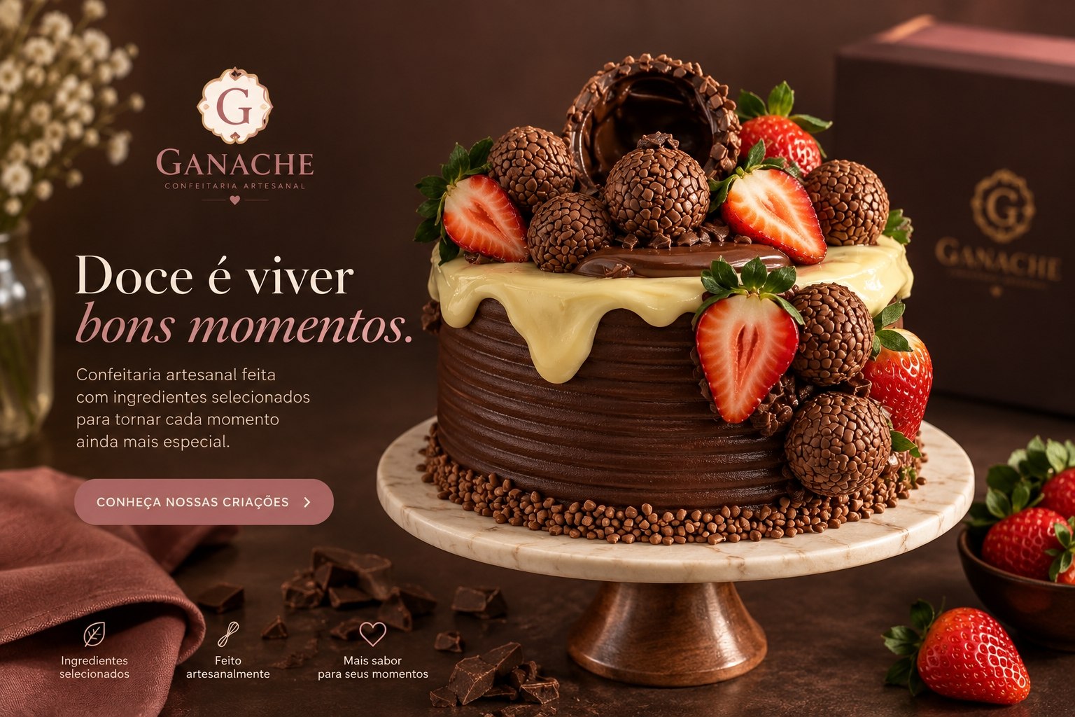 Ganache Confeitaria Artesanal — doce é viver bons momentos